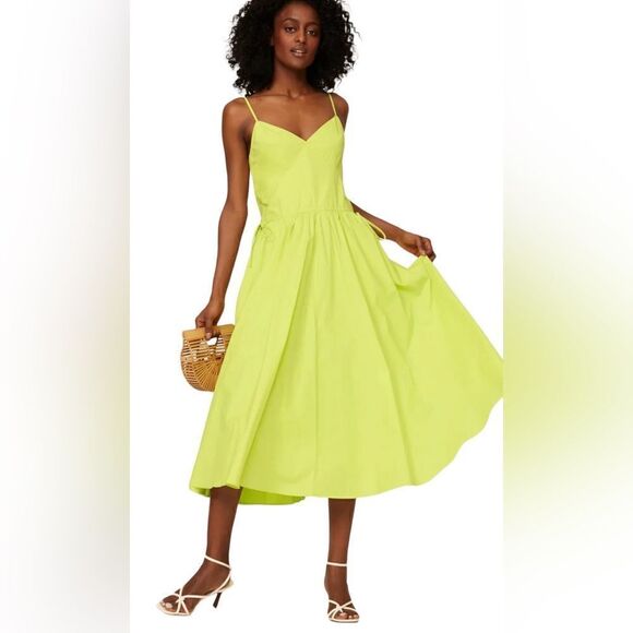 Jason Wu Yellow Midi Dress Size 2 - Picture 1 of 8